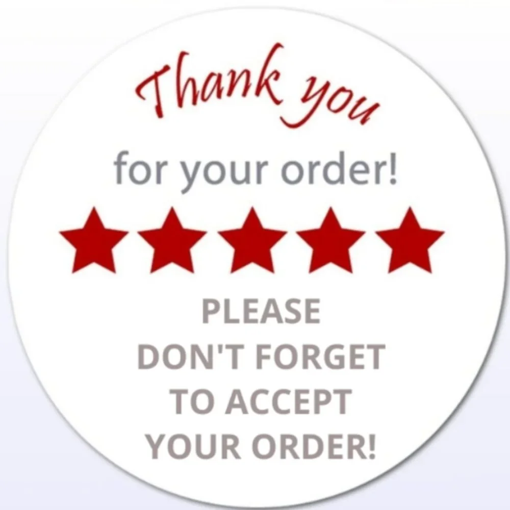 96 Thank you Stickers